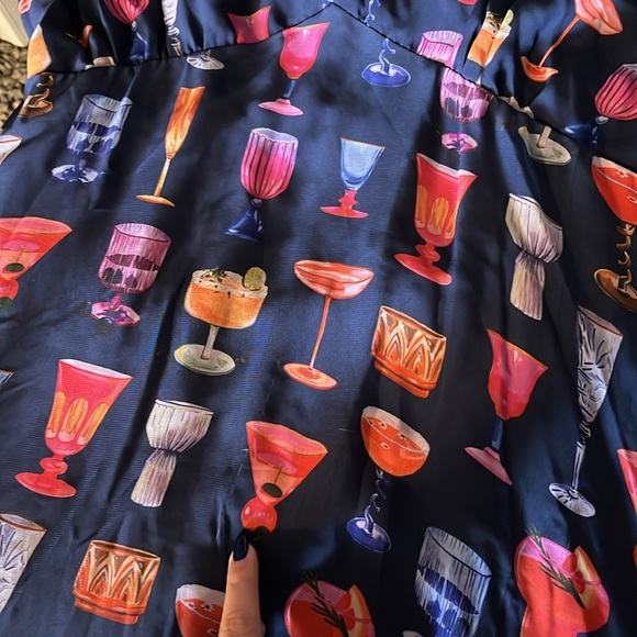 Lisa Says Gah Colorful Cocktail Print Maxi Dress - Picture 10 of 12